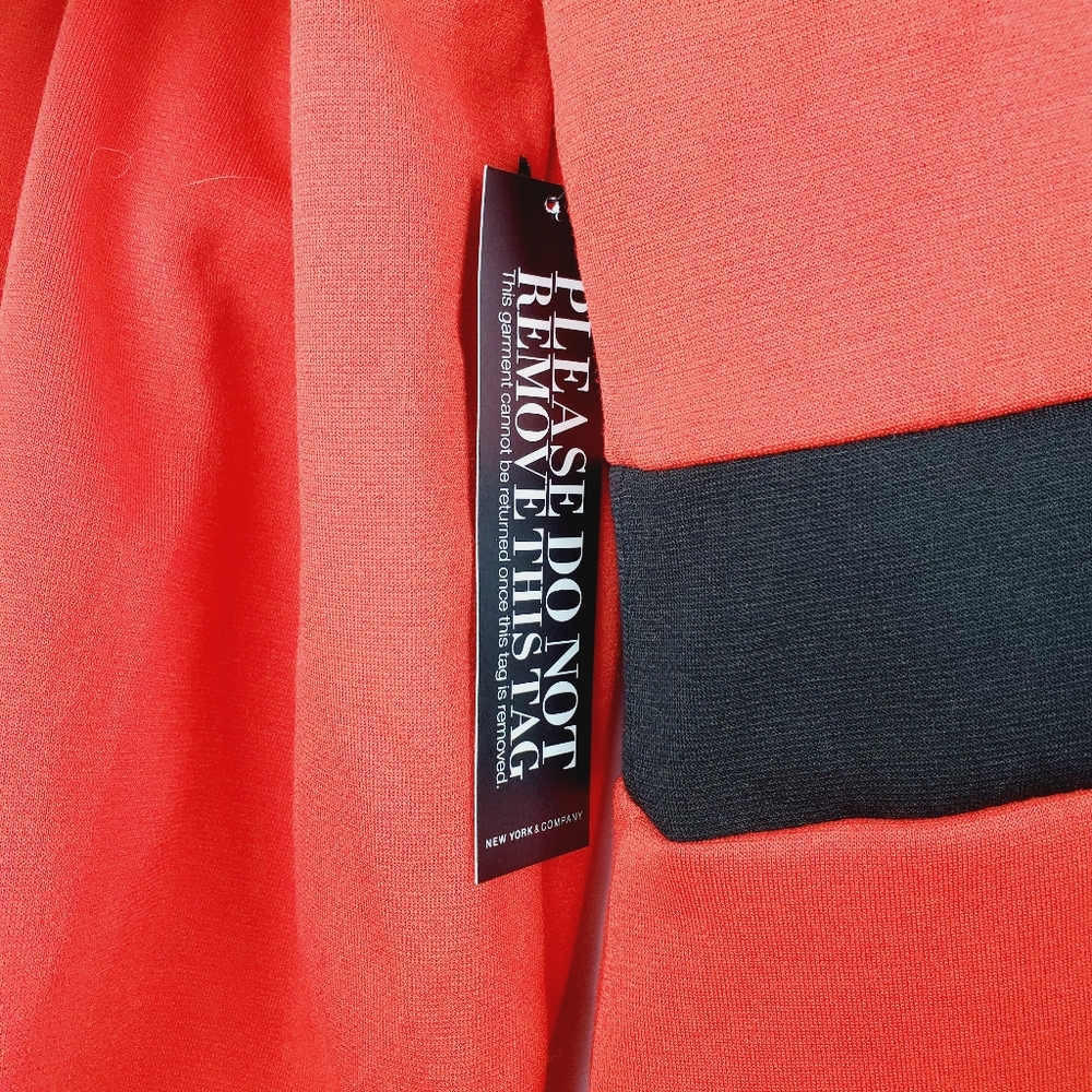 New York & Co Red Retro Shift Dress Size Lg NWT - Picture 8 of 9